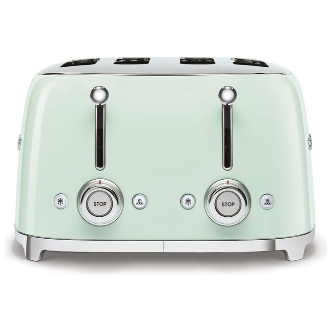 Smeg TSF03PGEU Estetica 50's Style Tostapane 4 Fette 6 Livelli di Doratura Verde Pastello