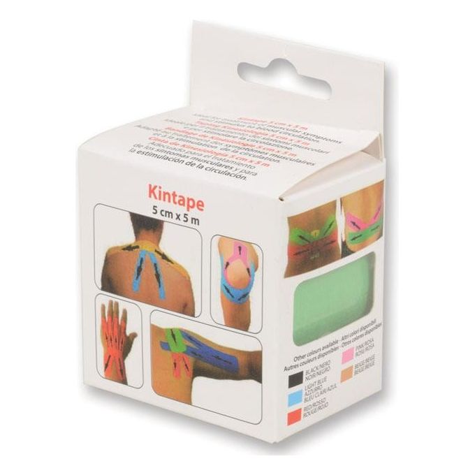 Taping Kinesiologia 5 M X 5 Cm - Verde 1 pz.
