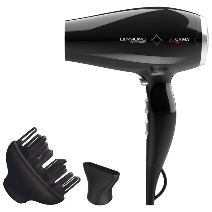 Ga.ma GH0301 Diamond Ceramic Asciugacapelli Professionale 2300W Nero