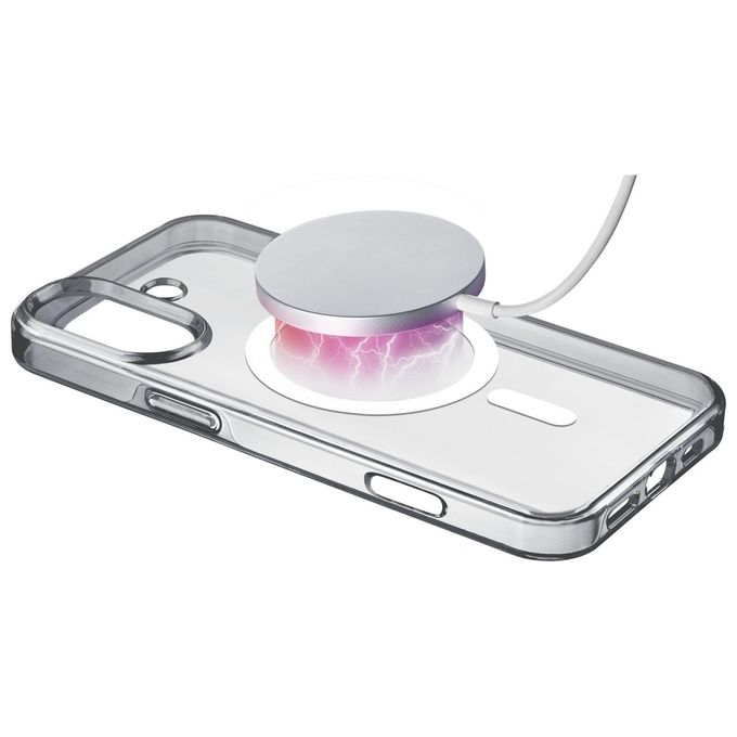 Cellular Line Cover per iPhone 16 Gloss Mag Clear