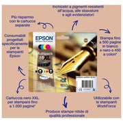 Epson 16XXL 21.6 ml misura XXL nero originale blister cartuccia dinchiostro per WorkForce WF-2660DWF