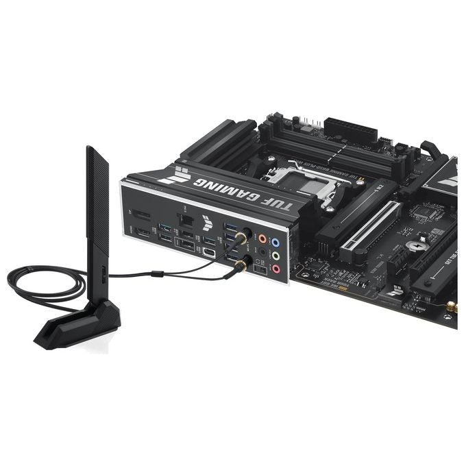 ASUS TUF Gaming B850-Plus WiFi Scheda Madre AMD ATX 1421 Fasi Alimentazione Slot DDR5 PCIe 5.0 Ready 3 slot M.2 WiFi 7 Ethernet Realtek 25 GB USB-C da 20 Gbps BIOS Flashback e Aura Sync