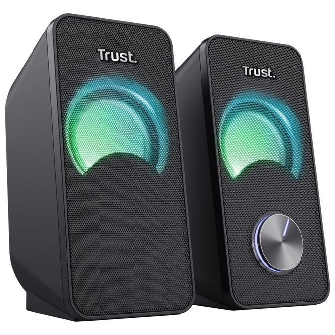 Trust Arys Compact RGB 2.0 Set Altoparlanti LED Illuminato 12W Nero