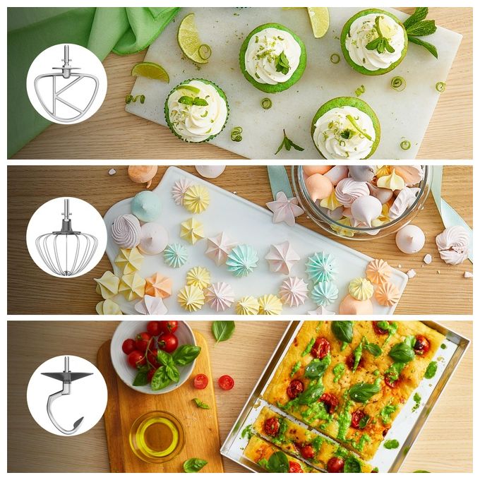 Kenwood Go KZM35.000GY Impastatrice 800W 4 Litri Corpo Mentallo 6 Velocita' 3 Ganci Miscelazione