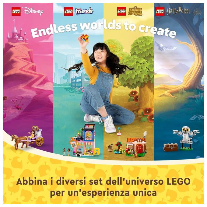 LEGO 77049 Animal Crossing – Isabelle’s House Visit, Set da Costruzione 389 Pezzi con 2 Minifigure, Eta' 6+