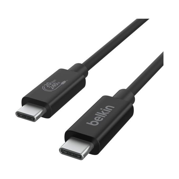 Belkin Connect Cavo USB4 Cavo di Alimentazione da 2 Metri Cavo USB-C-USB-C con Power Delivery da 240W