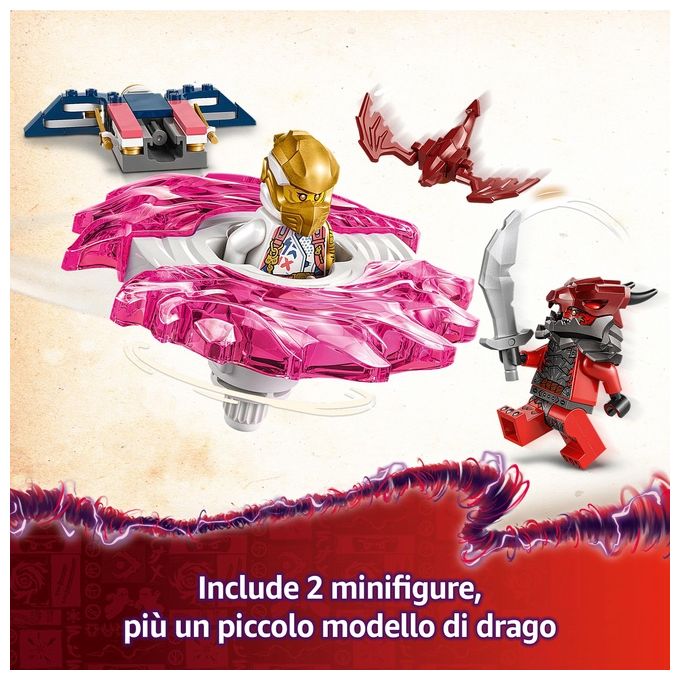 LEGO Spinner del Drago Spinjitzu di Sora 71824 Ninjago Giocattolo Avventura Creativa