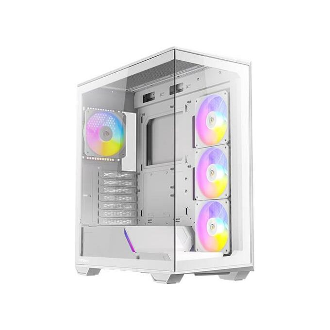 Antec C3 ARGB White 3 Ventole ARGB PWM Type-C Pannelli Frontali e Laterali in Vetro Temperato Supporto Radiatore