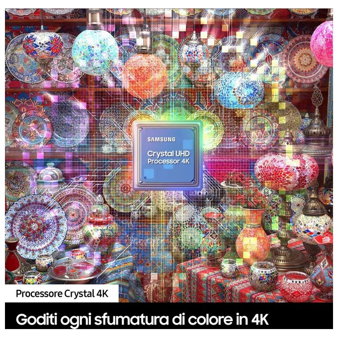 Samsung Tv Led 98 pollici 4k UE98DU9070UXZT Smart TV Cristal Processor 4K AI  Motion Xcelerator 120Hz OTS Lite
