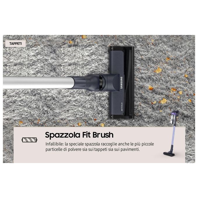 Samsung VS15A6031R4 Scopa elettrica Jet 60 Turbo senza filo finitura violet