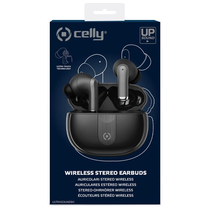 Celly Auricolari Tws Drop UltraSound Nero