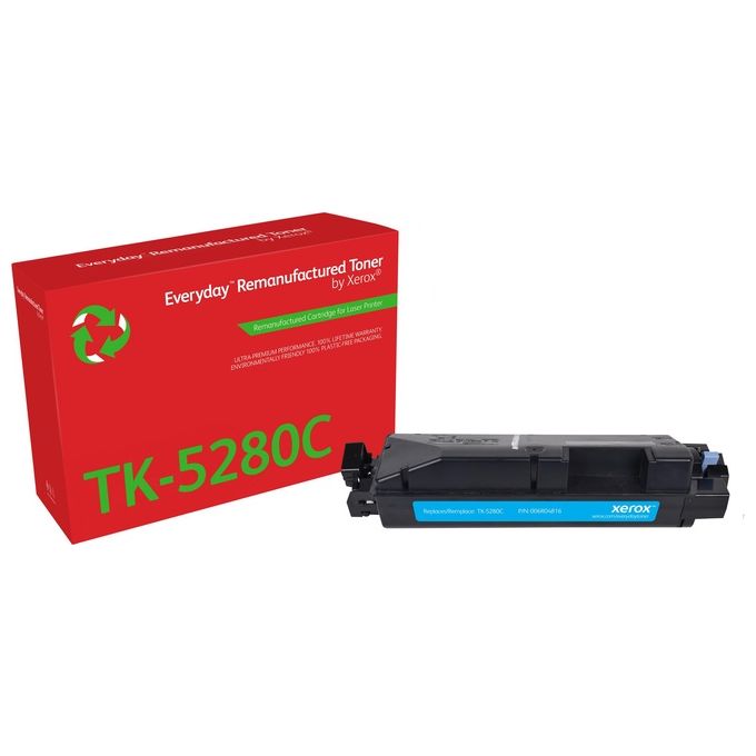 Everyday di Xerox Toner Rigenerato Ciano Compatibile con Kyocera Tk-5280c