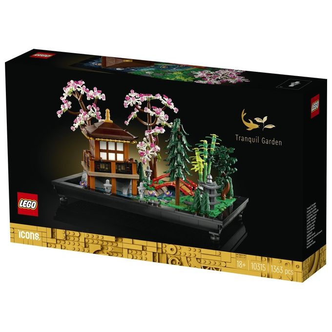 LEGO Icons 10315 Il Giardino Tranquillo, Kit Giardino Botanico Zen per Adulti con Fiori di Loto, Regalo per Donna e Uomo