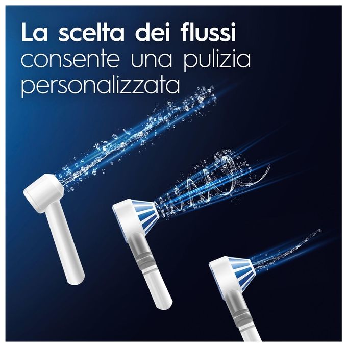Oral-B Idropulsore Health Center Avanzato con 2 Beccucci Oxyjet 2 Beccucci con Getto d'Acqua
