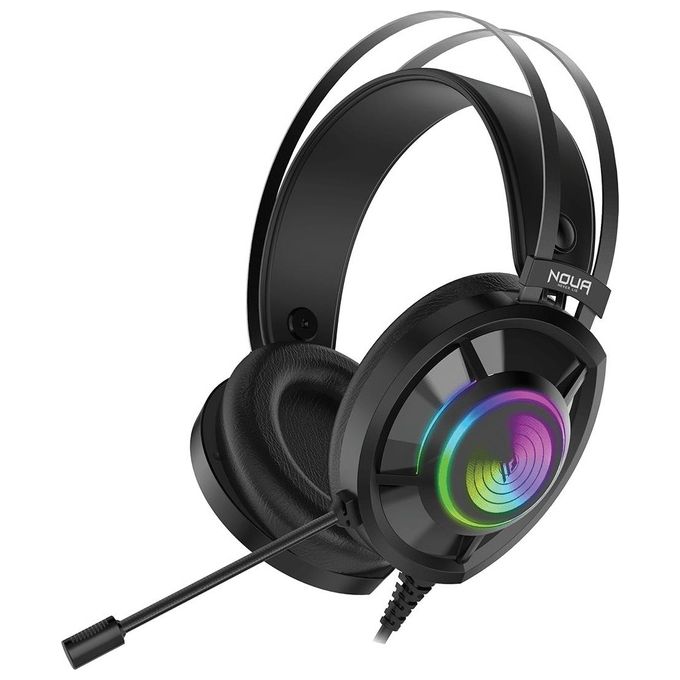 Noua Cuffia con Microfono Usb 7.1 Echo Rgb Rainbow Black
