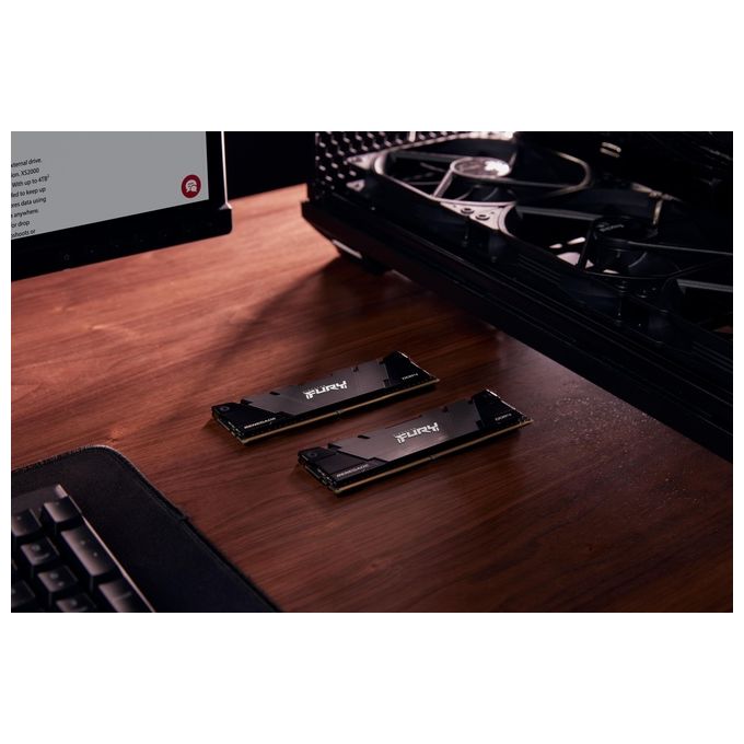 Kingston FURY Renegade DDR4 Kit 32Gb 2x16Gb DIMM 288-PIN 3600 MHz - PC4-28800 CL16 1.35 V senza Buffer non ECC Nero