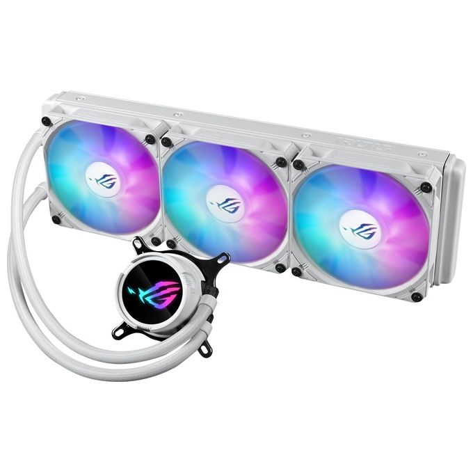 ASUS ROG Strix LC III 360 ARGB White Edition Processore Kit di Raffreddamento a Liquido 12cm Bianco