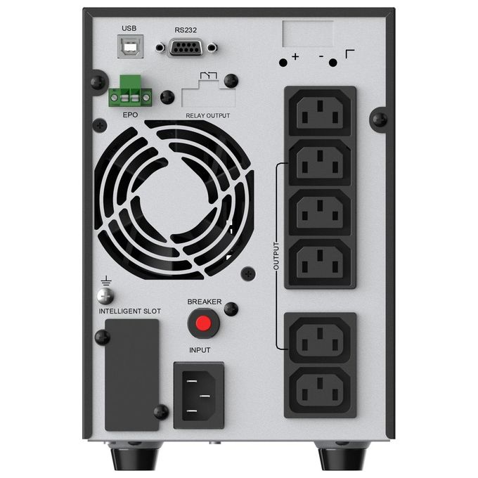 Conceptronic ZEUS52E2K Gruppo di Continuita' Ups Doppia Conversione Online 2 Kva 1800W 6 Prese Ac
