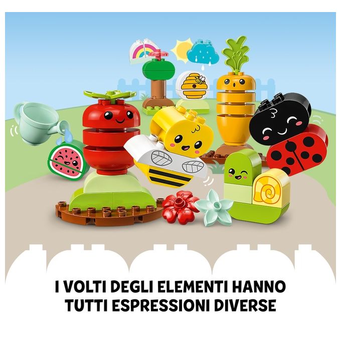 LEGO DUPLO 10984 My First Giardino Biologico, Giochi Educativi Impilabili per Neonati e Bambini da 1,5 anni in su