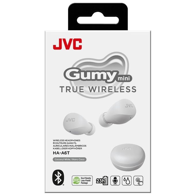 JVC HA-A6T Gumy Mini True Wireless Bluetooth Bianco