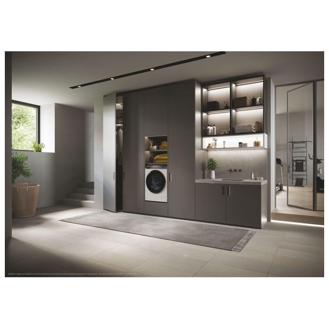 Haier HW120-B14979EU1 I-Pro Serie 7 Plus Lavatrice Frontale 12 Kg 1400 rpm Classe A Wi-Fi Inverter 70 dB (85x60x60 cm) colore Bianco