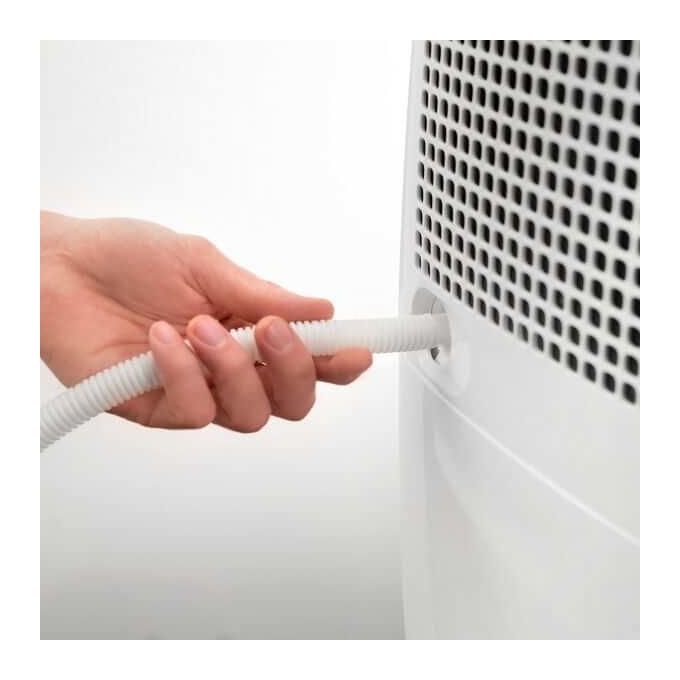 De'Longhi DEX210SF Tasciugo Deumidificatore 10L-Giorno Sistema di sicurezza Maniglia Bianco