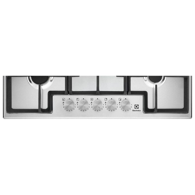 Electrolux EGS75362X Piano Cottura 5 Fuochi a Gas 75 cm Superficie in Acciaio colore Inox