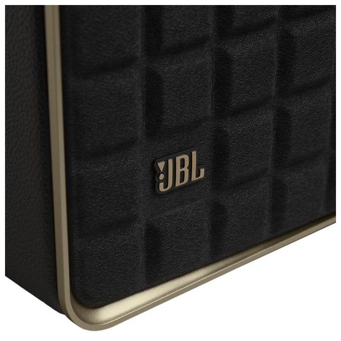 JBL Authentics 500 Smart Home Wifi Speaker Altoparlante Bluetooth dal Design Retro' Anni '70 con Griglia Quadrex Dolby Atmos Assistente Vocale AirPlay One App Nero