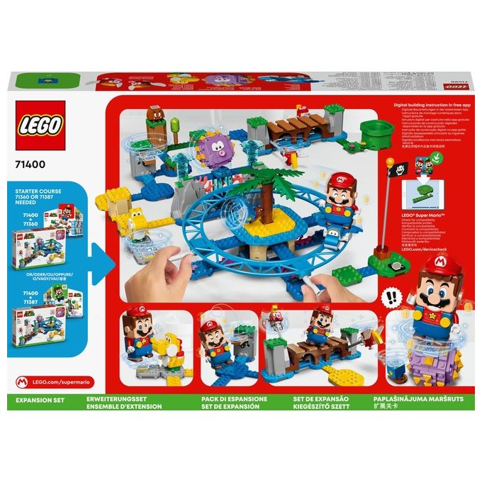 LEGO Super Mario Spiaggia del Ricciospino Gigante Expansion Set