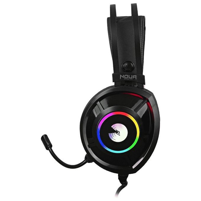 Noua Cuffia con Microfono Usb 7.1 Echo Rgb Rainbow Black