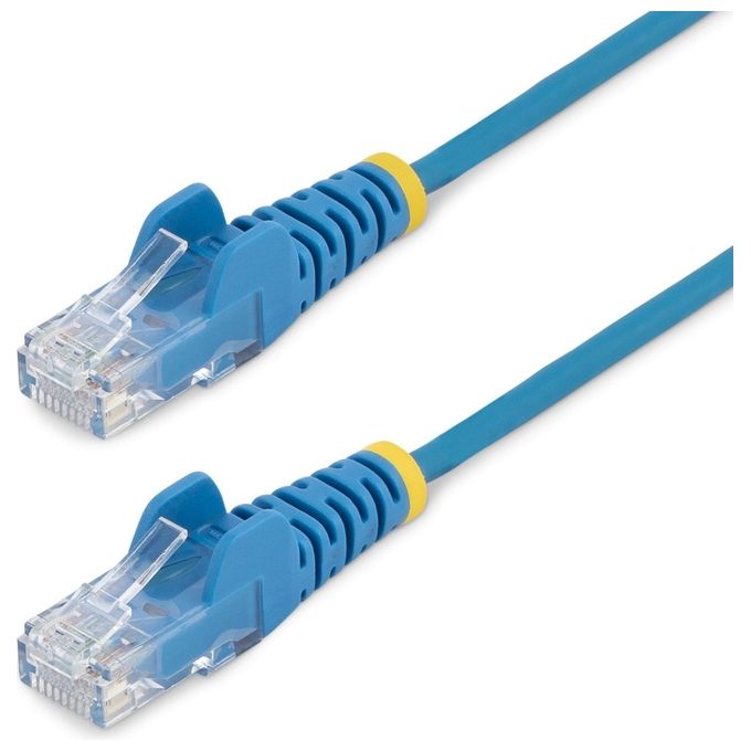 StarTech.com Cavo di Rete Ethernet Snagless CAT6 da 1,5mt Cavo Patch Antigroviglio Slim RJ45 Blu