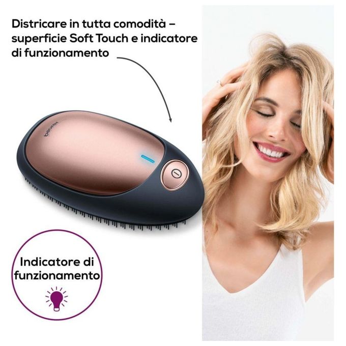 Beurer HT 10 Spazzola Districante agli Ioni Portatile Nero