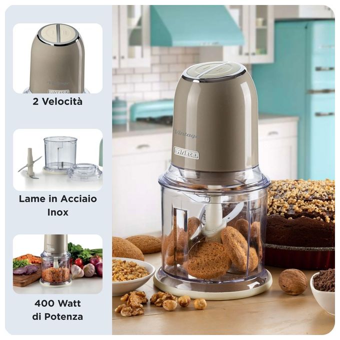 Ariete 0438-03 Tritaverdure Elettrico 0.6 Litri 400W Beige