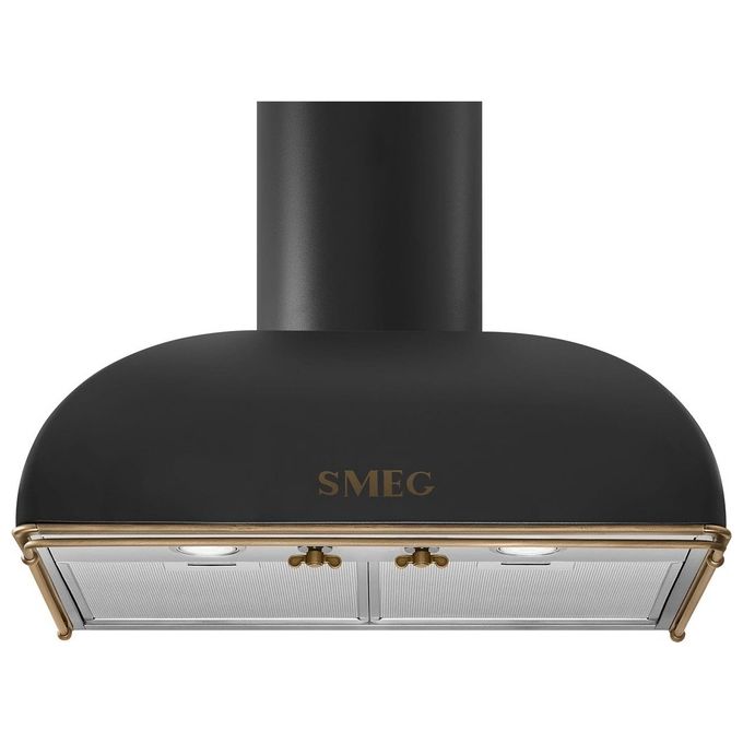 Smeg KS59AOE2 Estetica Coloniale Cappa Aspirante a Parete Classe energetica A 3 Velocita Illuminazione Led 60 cm Antracite
