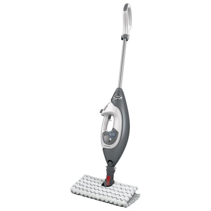 Shark S6005EU - Pulitore a vapore scopa 2‑in‑1 (lavapavimenti + portatile), capacita' 0,5 L, 1200 W, pressione 3 bar, autonomia 30 min, funzioni steam blaster e Klik ’n’ Flip, Grigio-Bianco