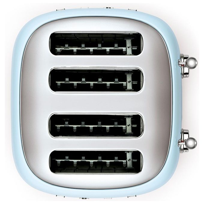 Smeg TSF03PBEU Estetica 50's Style Tostapane 4 Fette 6 Livelli di Doratura Azzurro