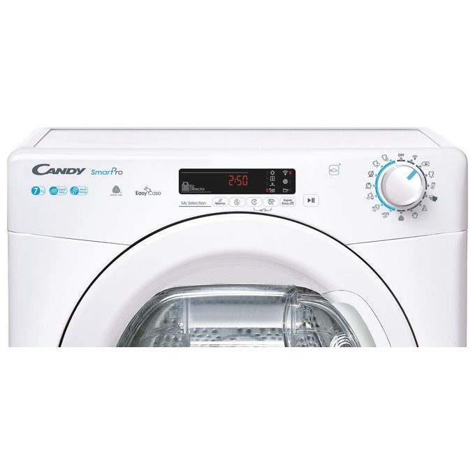 Candy CSOE H7A2DE-S Smart Pro Asciugatrice a Pompa di Calore Classe energetica A++ Capacita' di carico 7 Kg