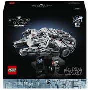 LEGO Star Wars 75375 Millennium Falcon, Modellino da Costruire di Astronave per Adulti, Idee Regalo Lui, Lei, Marito o Moglie