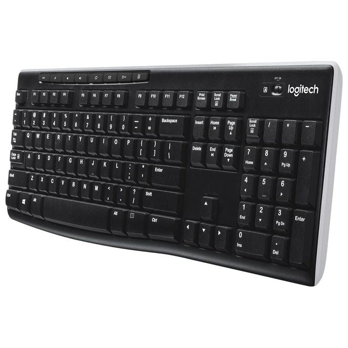 Logitech Wireless Keyboard K270 Tastiera senza Fili 2.4 GHz Svizzera