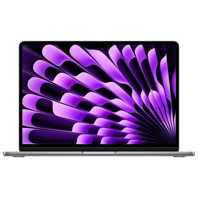 Apple MacBook Air 13'' con Chip M3 Display Liquid Retina 13.6'' Memoria Unificata 8Gb Archiviazione Ssd 512Gb Videocamera FaceTime HD 1080p Touch ID Grigio Siderale