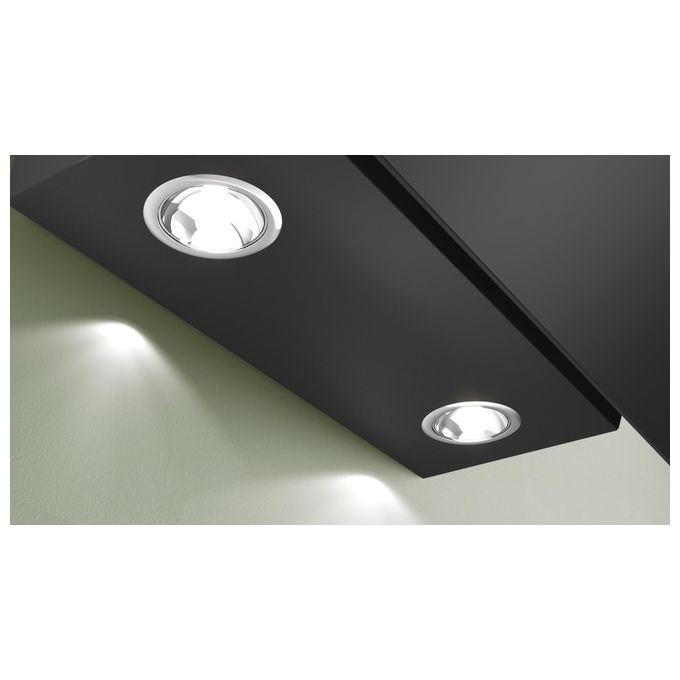 Bosch Serie 2 DWK85DK60 Cappa a muro filtrante design inclinato 80 cm Classe A  3 velocita' Nero