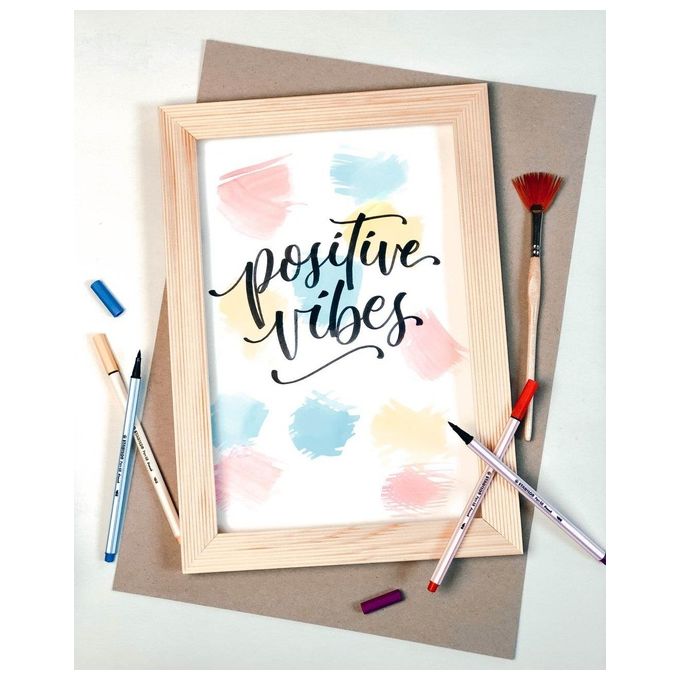 Stabilo Confezione 10 Pezzi Pen 68 Brush Nero