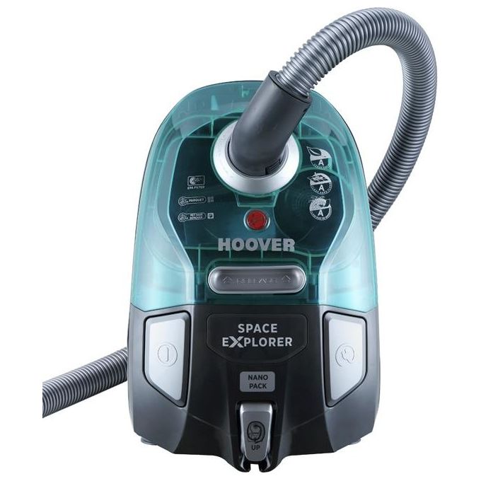 Hoover SL71_SL70 Aspirapolvere a Traino Potenza 700 W Capacita' 2 Litri Classe energetica A Grigio-Verde