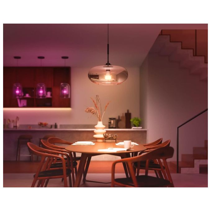 Philips 8719514288157 Hue White and Color Ambiance Lampadina Smart LED E27 A67 15W 1521lm 2000-6500K Dimmerabile Bluetooth Zigbee colore Bianco