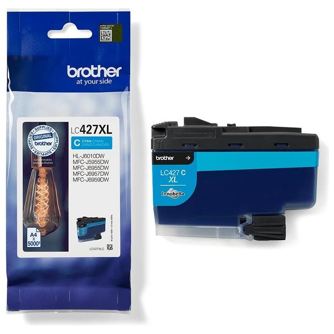 Brother LC-427XLC Cartuccia d'Inchiostro 1 Pezzo Originale Resa Elevata XL Ciano