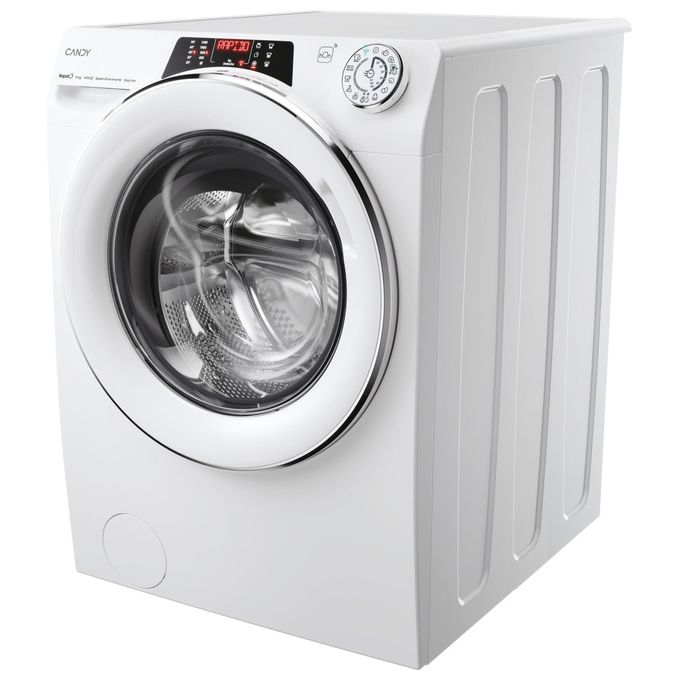 Candy Rapido' RO14146DWMCT-1-S – Lavatrice Libera Installazione 14 kg, Classe A, Centrifuga 1400 giri, Profondita' 67 cm, Motore Inverter + Funzione Vapore + Wi-Fi