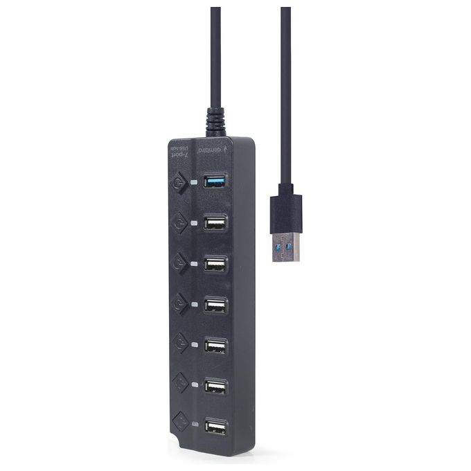 Techmade Gembird Hub Usb 7 Porte 1xUsb 3.1  6xUsb 2.0