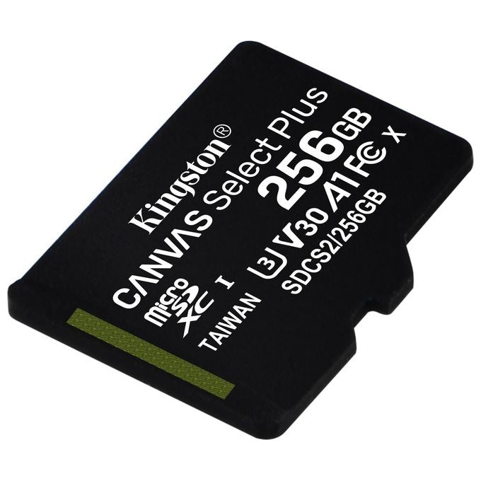 Kingston Canvas Select Plus SDCS2-256GBSP Scheda microSD Classe 10, senza Adattatore SD, 256 GB