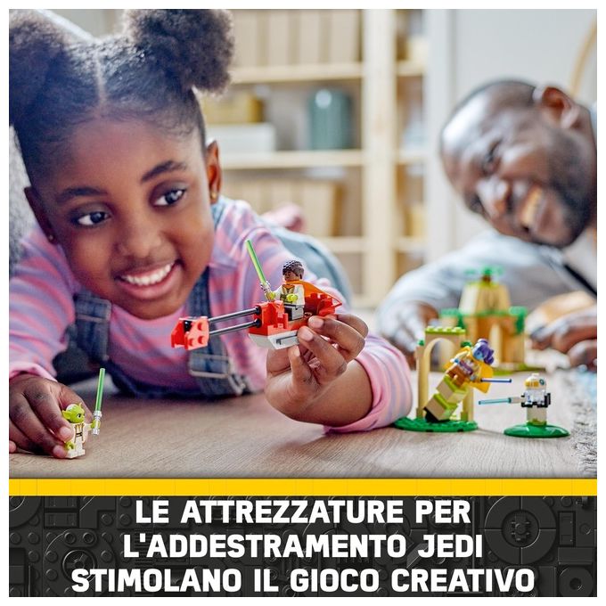 LEGO Star Wars 75358 – Tempio Jedi su Tenoo, Set da Costruzione 124 Pezzi con Maestro Yoda, Lys Solay, Kai Brightstar, Droide T-10 e Speeder Bike, Eta' 4+