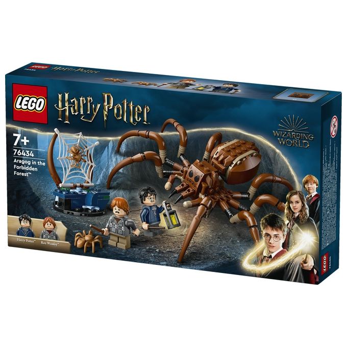 LEGO Harry Potter Aragog nella Foresta Proibita Grande Ragno Giocattolo da Costruire con Parti Snodabili Giochi di Magia per Bambini e Bambine da 7 Anni in su con 2 Minifigure e Accessori 76434
